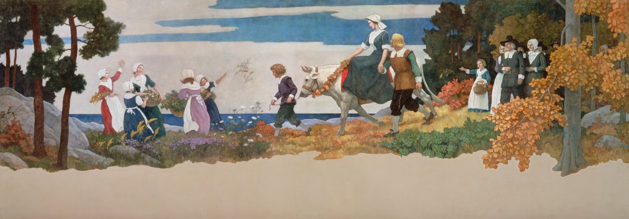 Az esküvői menet, 1941 alkotó: Newell Convers Wyeth