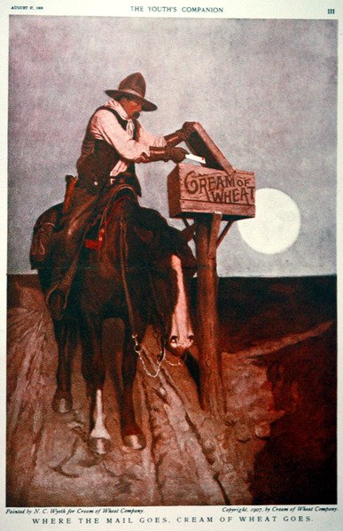 A Cream of Wheat Company hirdetése alkotó: Newell Convers Wyeth
