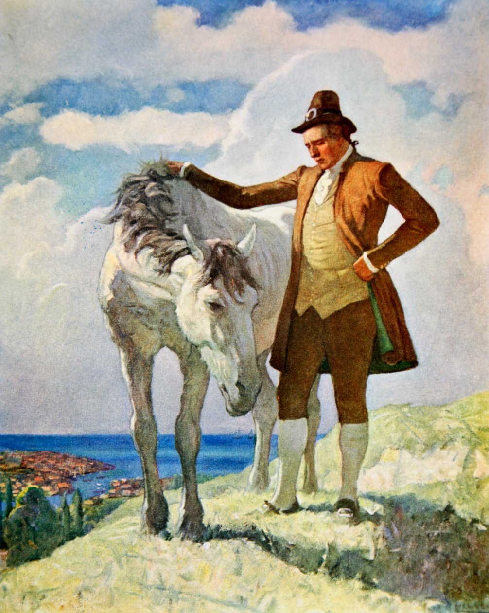 Ló és tulajdonos alkotó: Newell Convers Wyeth