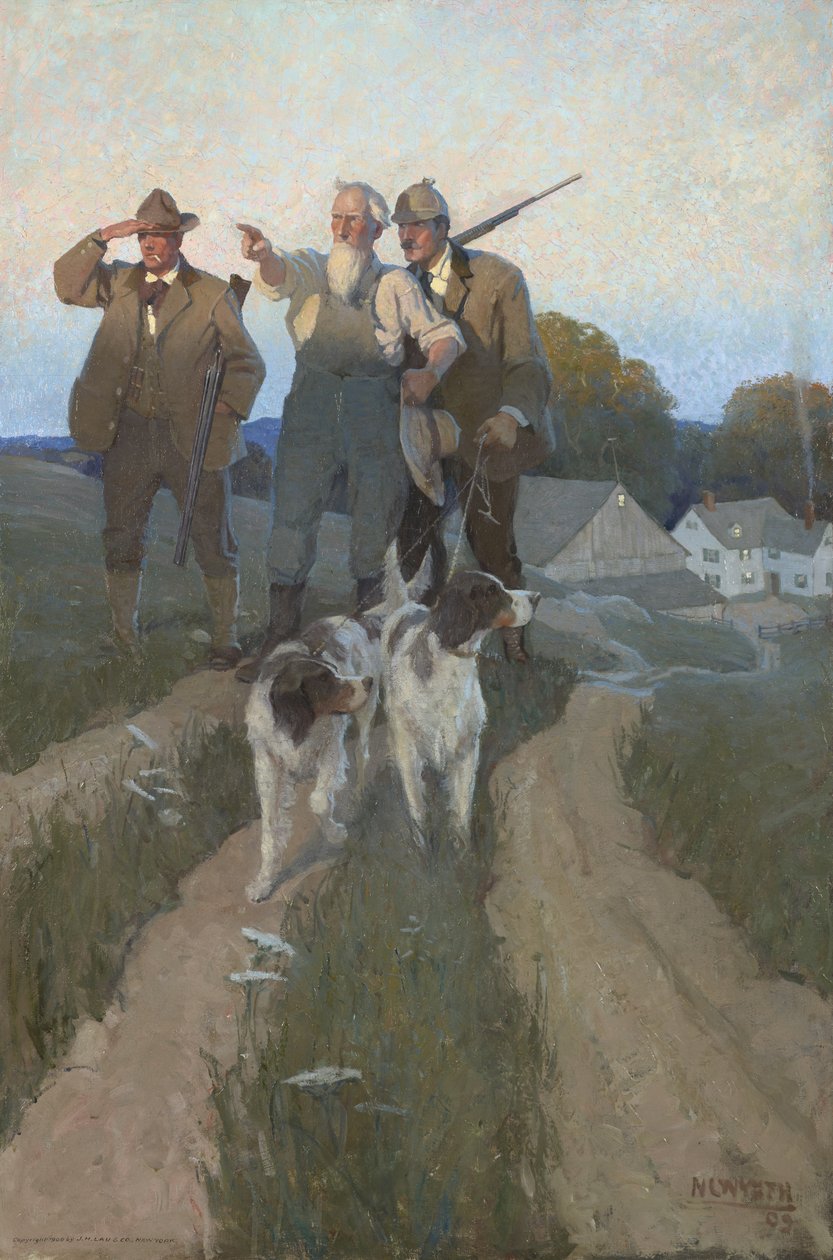 Odaát, 1909 alkotó: Newell Convers Wyeth