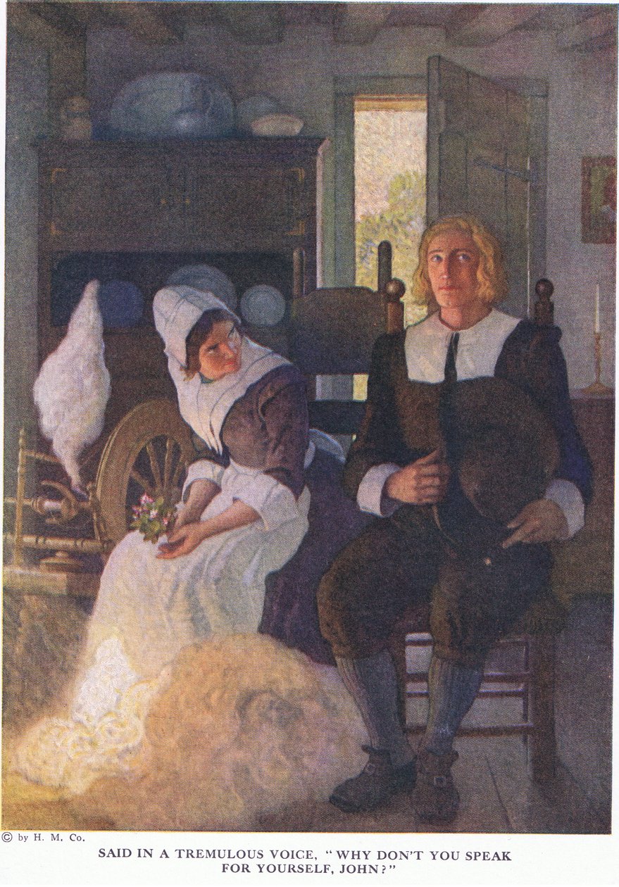 Azt mondta remegő hangon: Miért nem beszélsz magadról, John alkotó: Newell Convers Wyeth