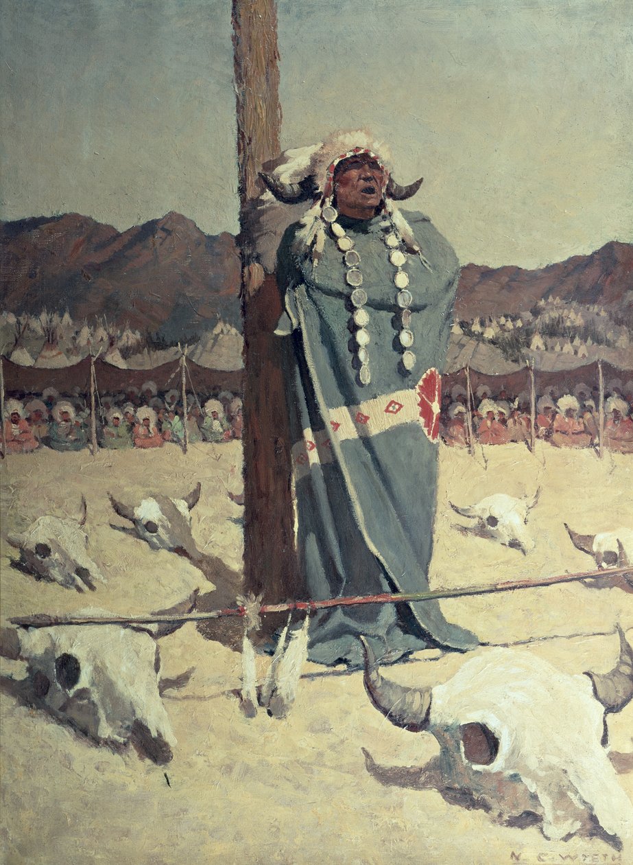 A petíció (olaj, vászon) alkotó: Newell Convers Wyeth