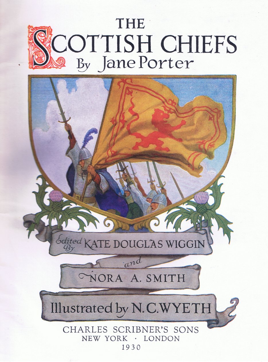 Címlapterv, a The Scottish Chiefstől, amelyet Charles Scribner