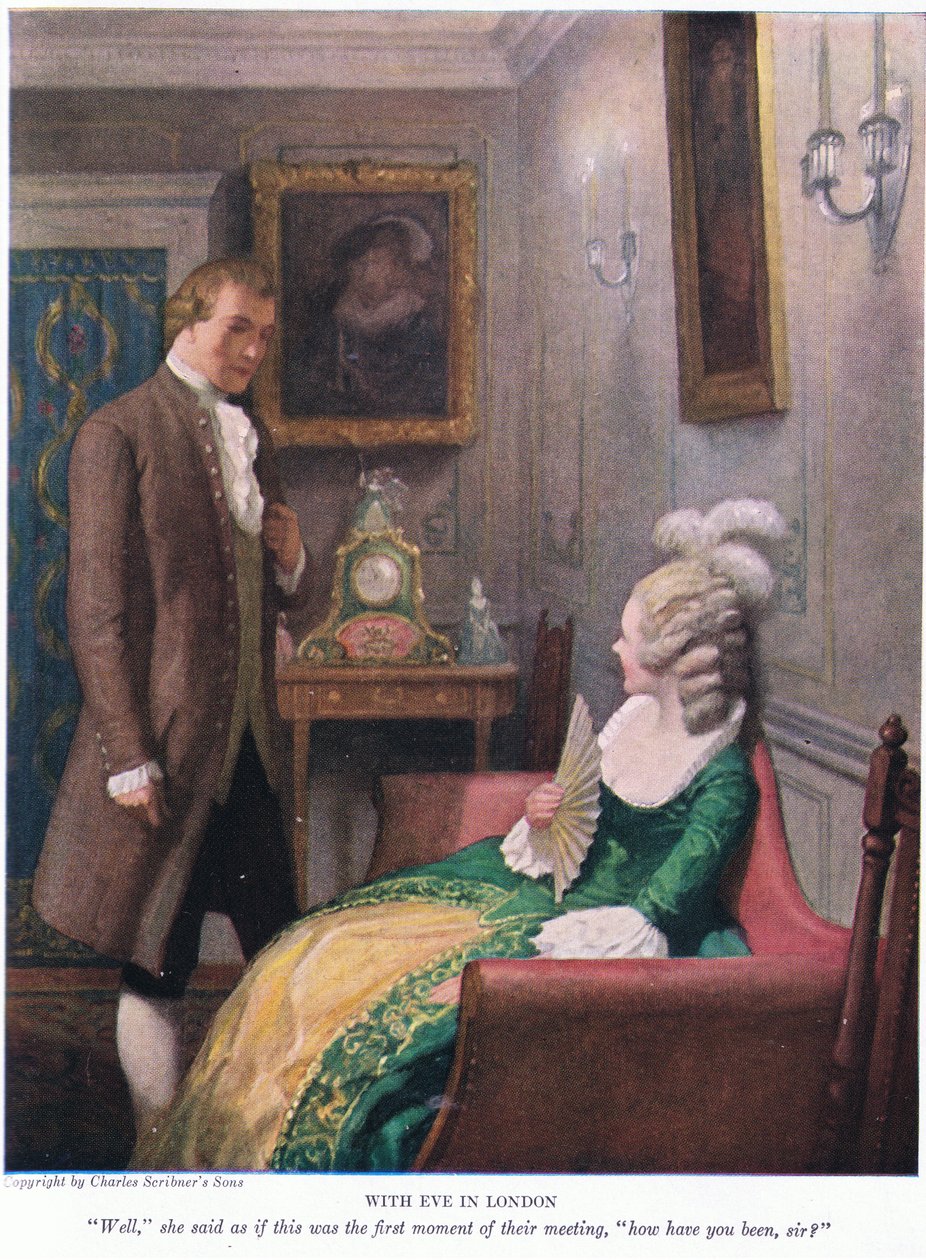 Évával Londonban! Nos, azt mondta, mintha ez lett volna a találkozásuk első pillanata: milyen volt, uram?, 1928 alkotó: Newell Convers Wyeth