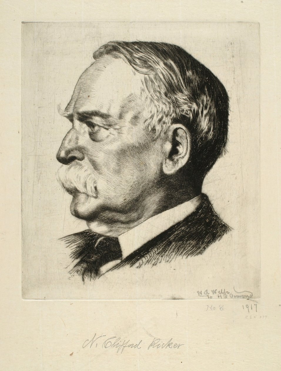 N. Clifford Ricker portréja alkotó: Newton A. Wells