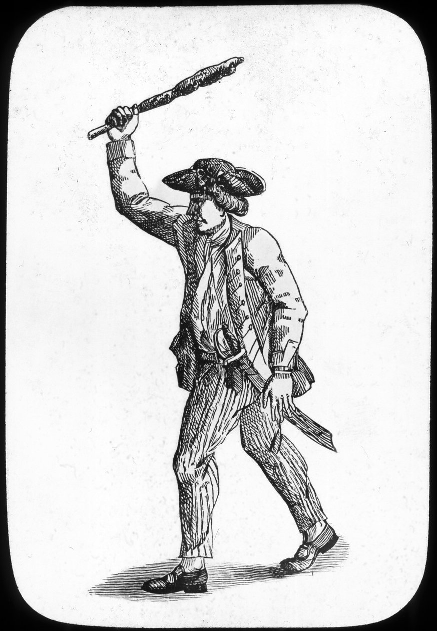 Brit tengerész ütővel, 1779 alkotó: Newton and Co