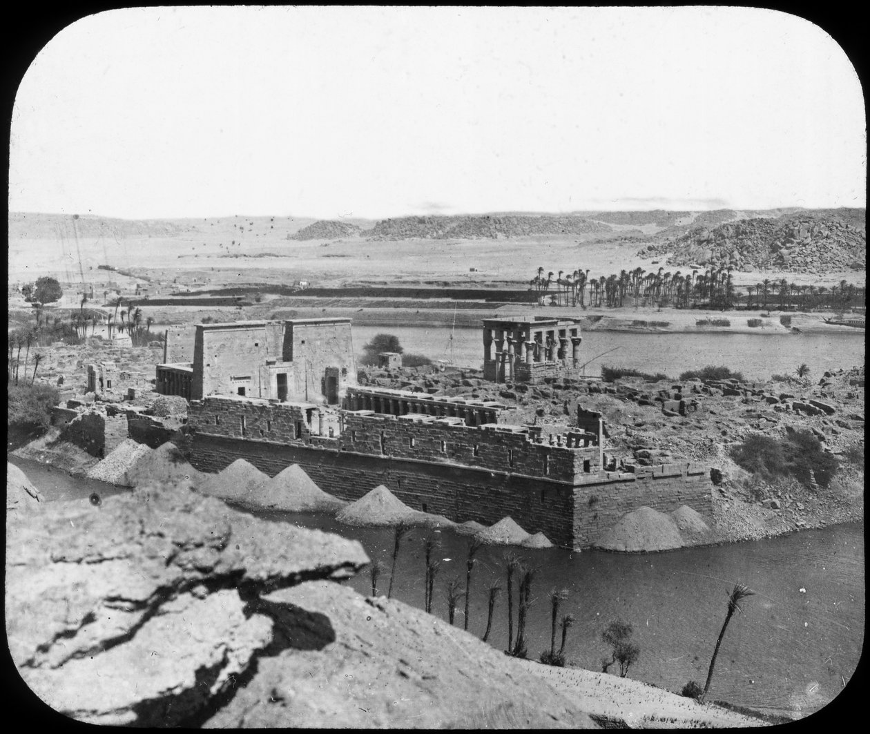 A romok általános képe, Philae, Egyiptom, c1890. alkotó: Newton and Co