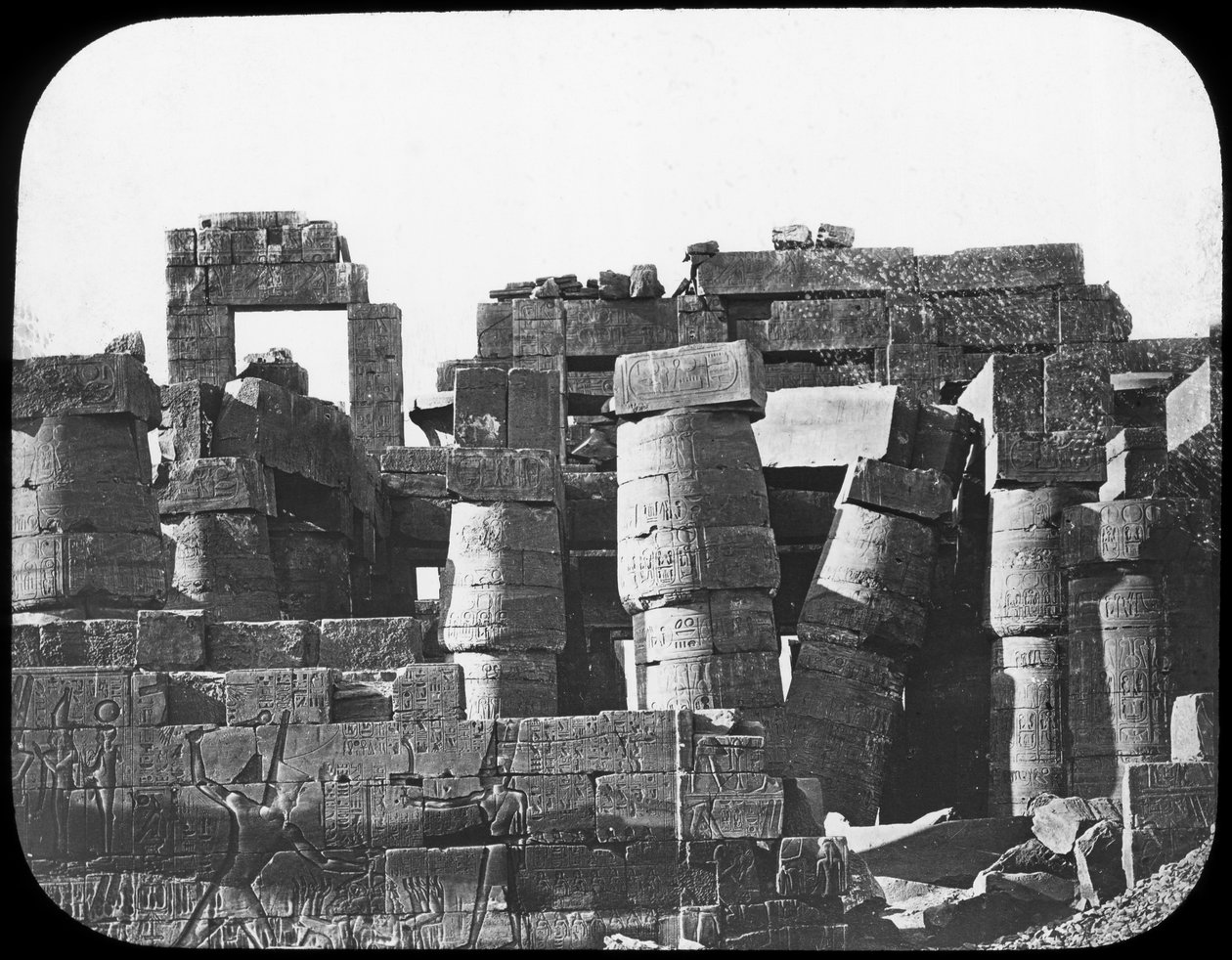 Nagy Templom, Karnak, Egyiptom, 1890 alkotó: Newton and Co