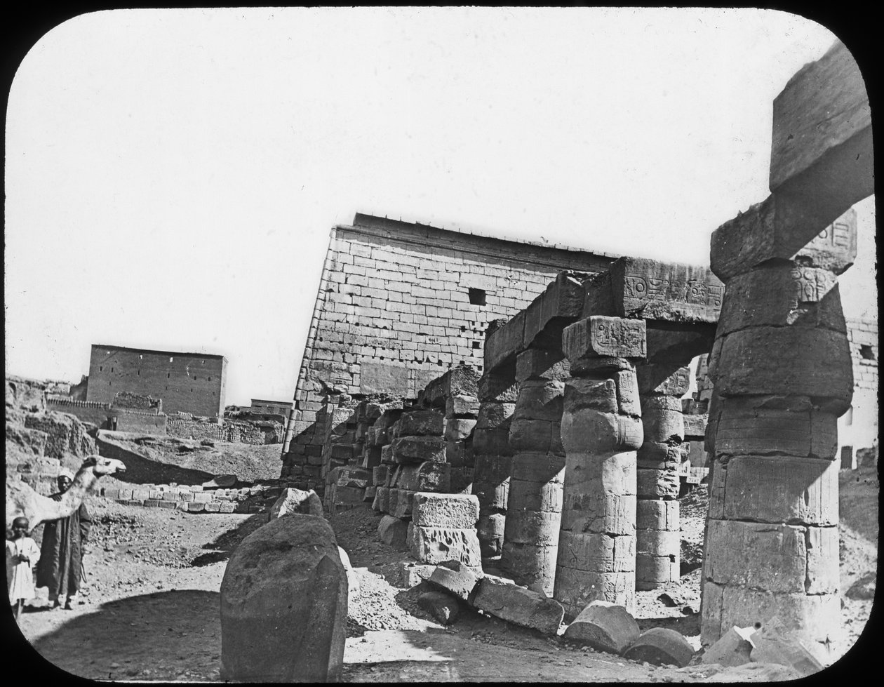 Nagy Templom, Luxor, Egyiptom, 1890 alkotó: Newton and Co