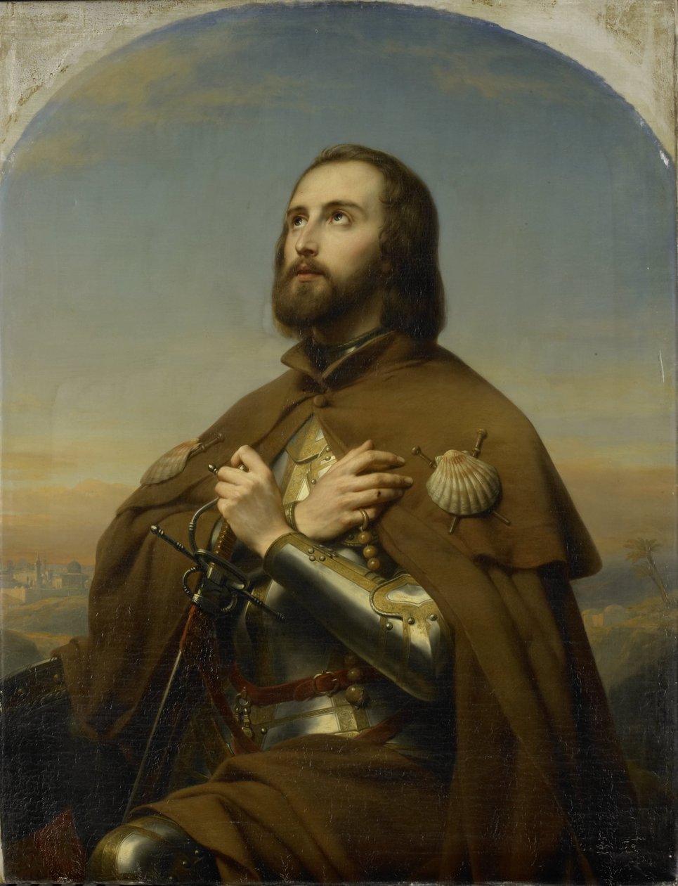 Eberhard (1445-96), Würtemberg hercege, mint zarándok a Szentföldön alkotó: Nicaise de Keyser