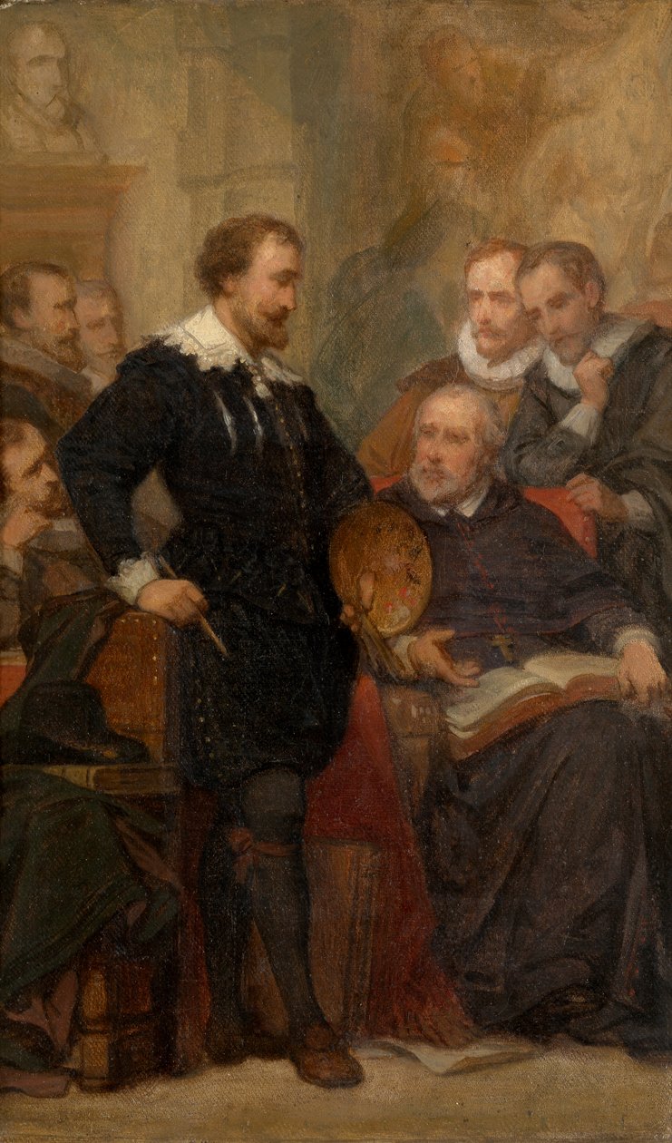 Peter Paul Rubens a műtermében (olaj) alkotó: Nicaise de Keyser
