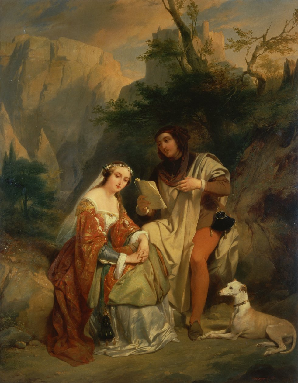 Petrarch és Laura alkotó: Nicaise de Keyser