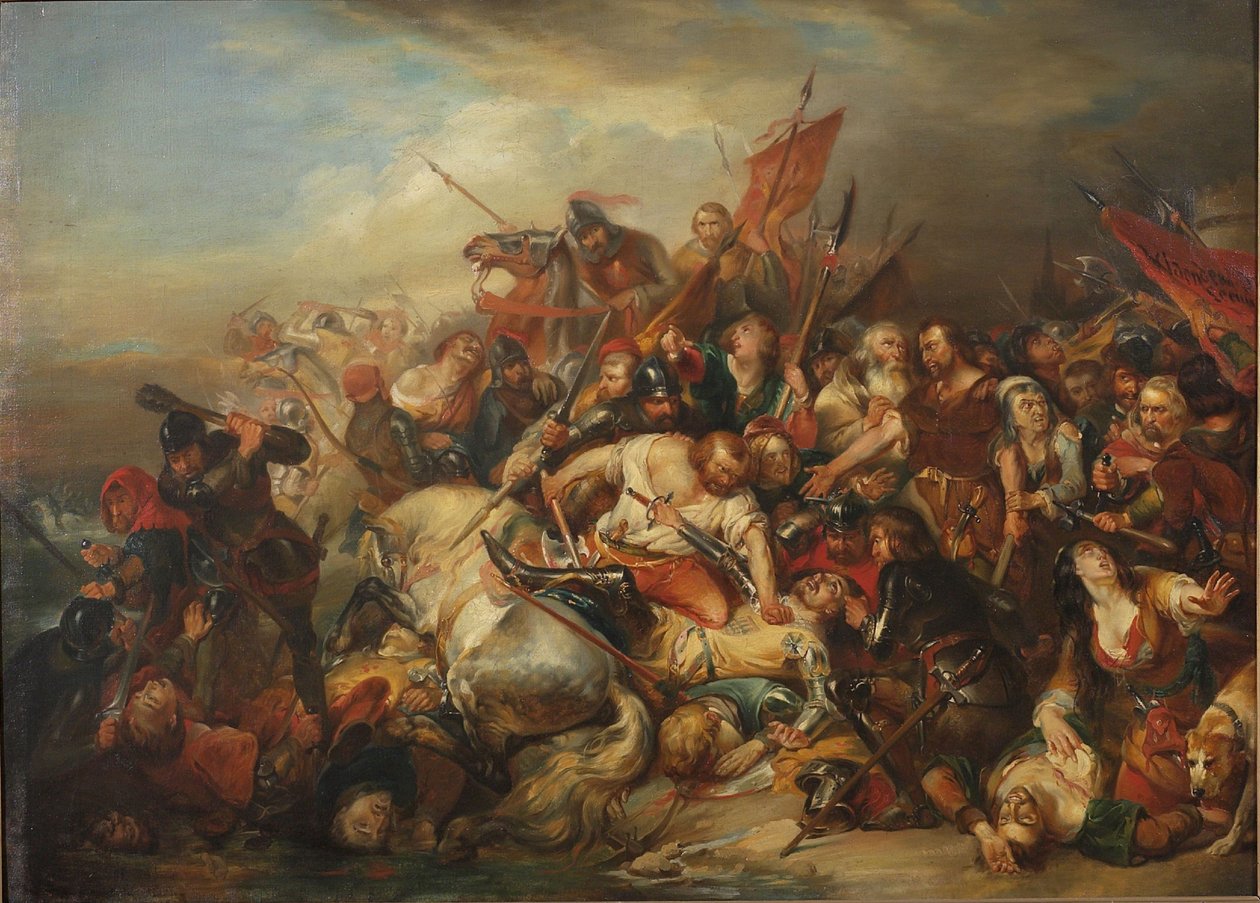 Az aranysarkantyúi csata 1302. július 11-én. alkotó: Nicaise de Keyser