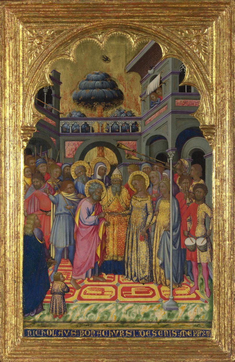 A Szűzanya házassága, 1380 körül alkotó: Niccolò di Bonaccorso