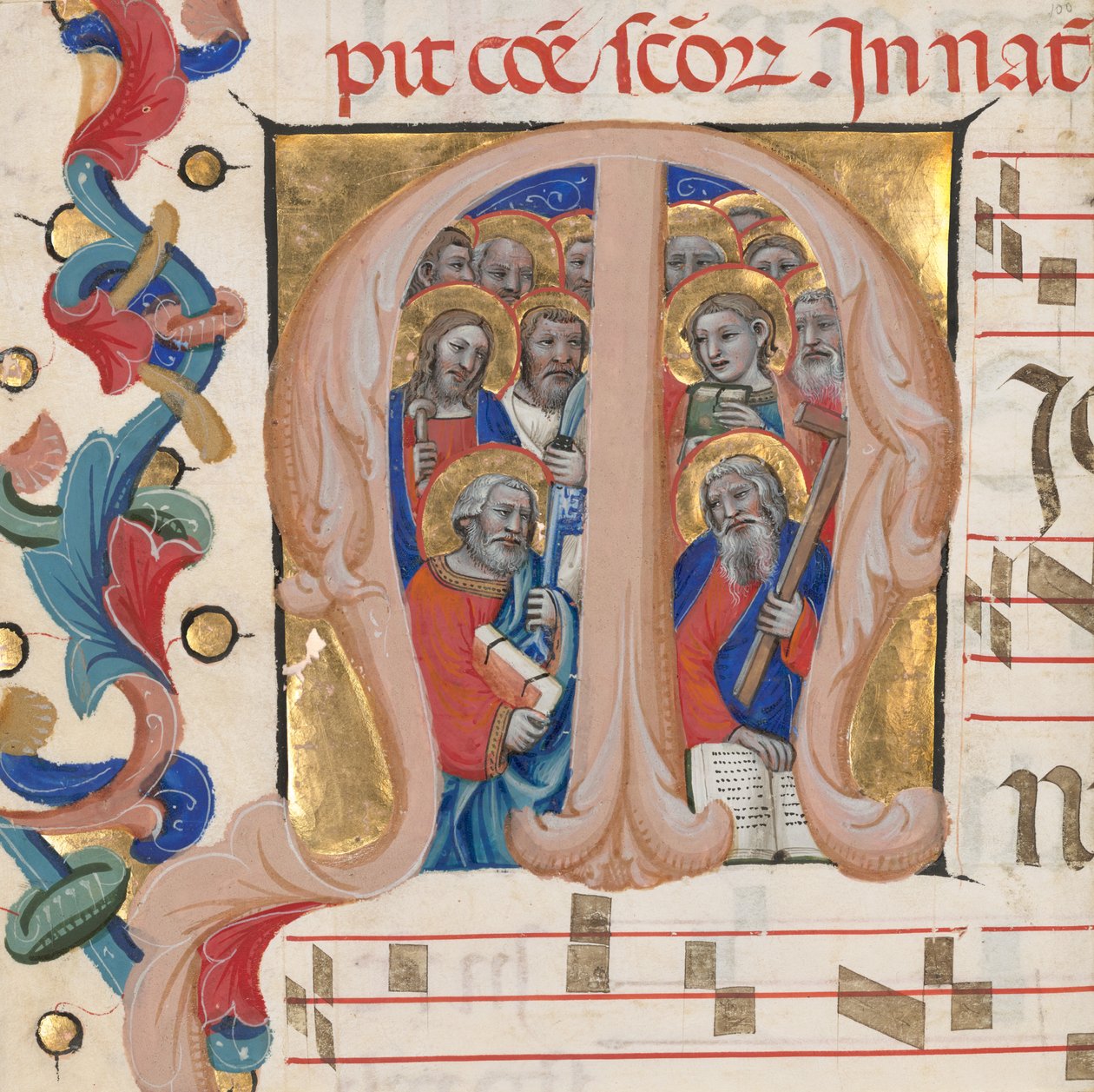 M kezdetű: Az apostolok alkotó: Niccolò di Giacomo da Bologna