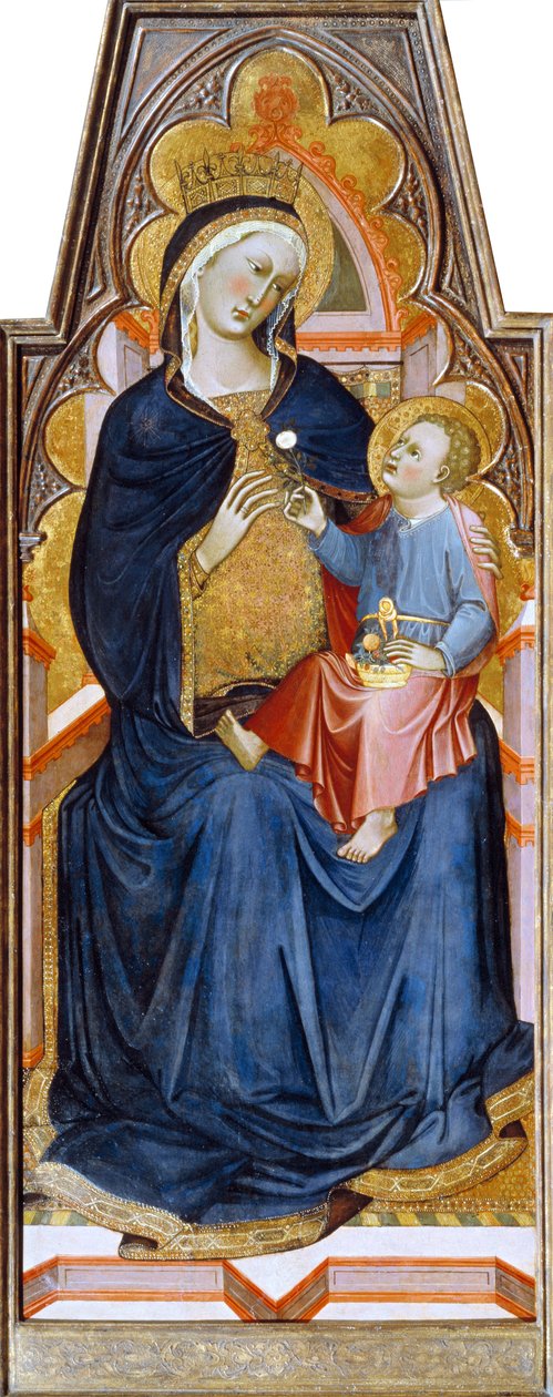 Madonna és gyermeke, 1387 (tempera és arany fán) alkotó: Niccolo di Buonaccorso