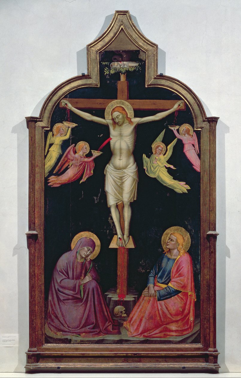 Keresztre feszítés (tempera a panelen) alkotó: Niccolò Pietro di Gerini