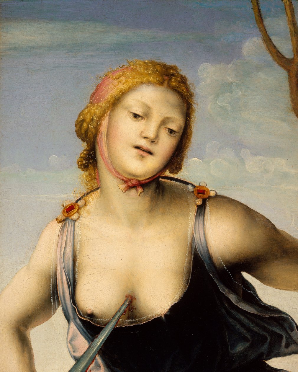 Lukrécia, 1500-50 körül alkotó: Niccolo the Younger Giolfino