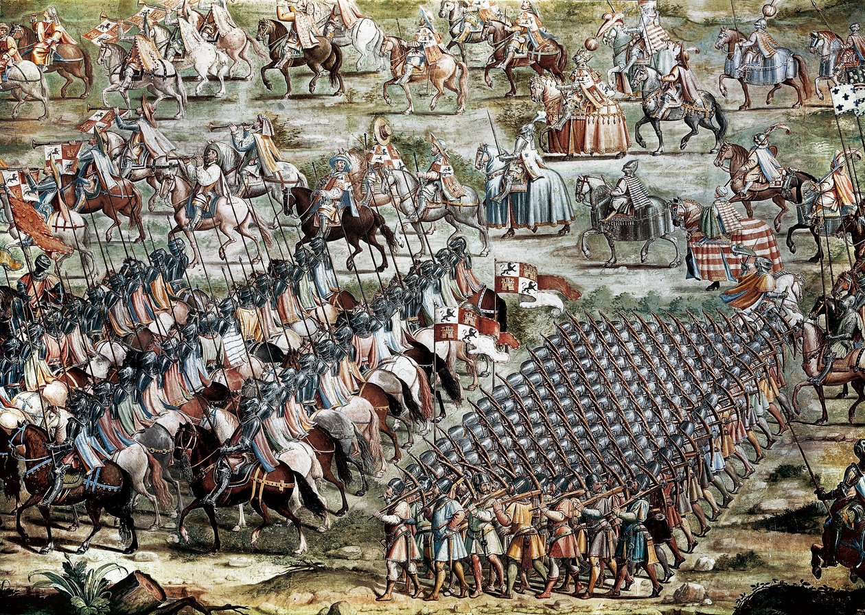 A Higueruela csata 1431. július 1-én II. Kasztíliai János (1405-1454) és Mohamed IX hadseregével szemben. alkotó: Niccolo (and workshop) Granello