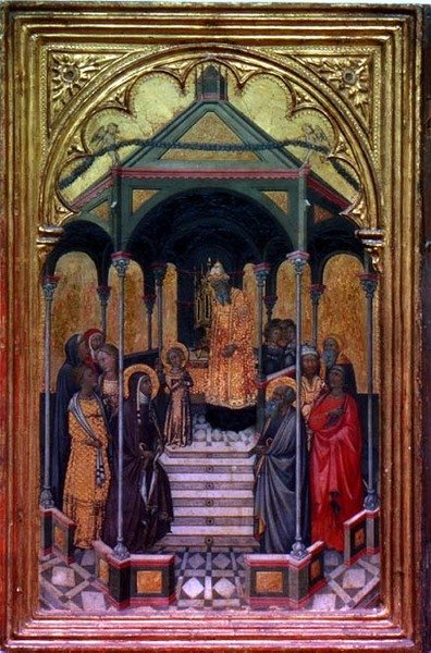 Szűz Mária bemutatása a templomban (tempera, tábla) alkotó: Niccolo Bonaccorsi