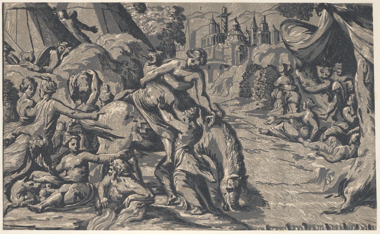 Cloelia szökése, 1540-50., 1540-50. alkotó: Niccolo Vicentino