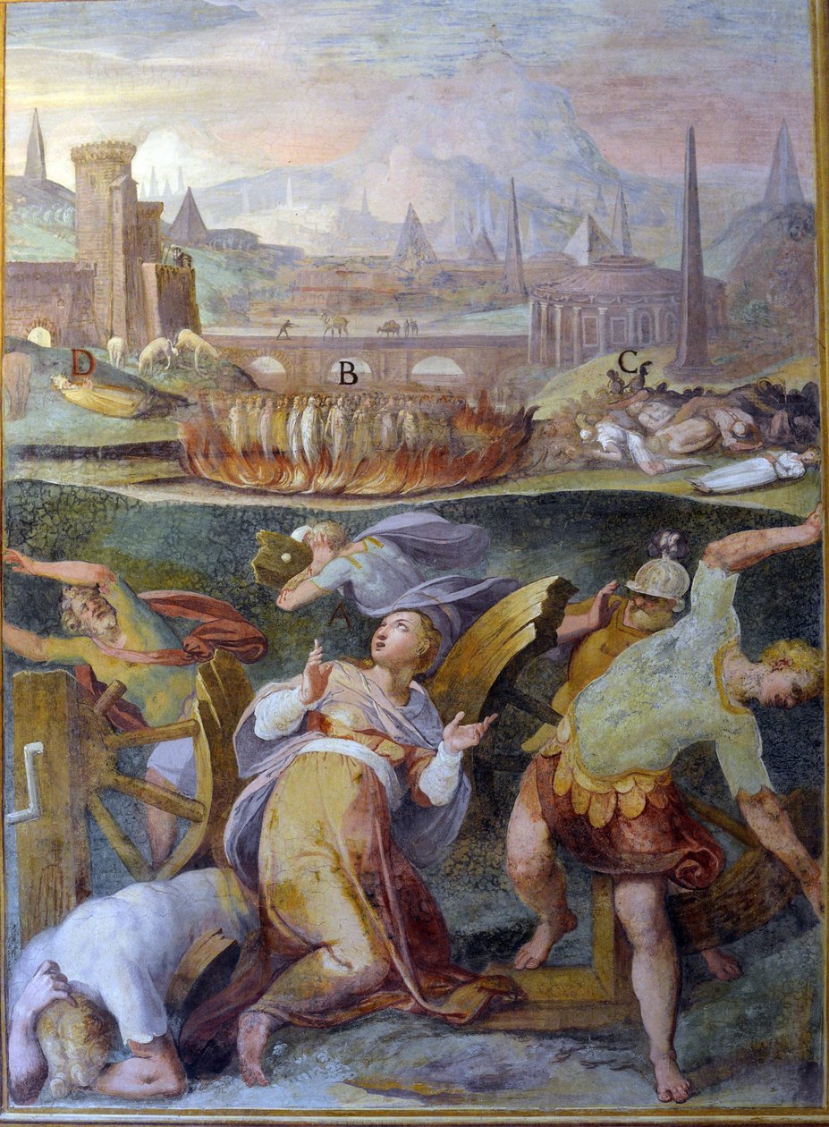 Az első keresztények mártírja alkotó: Niccolo called Pomarancio Circignani
