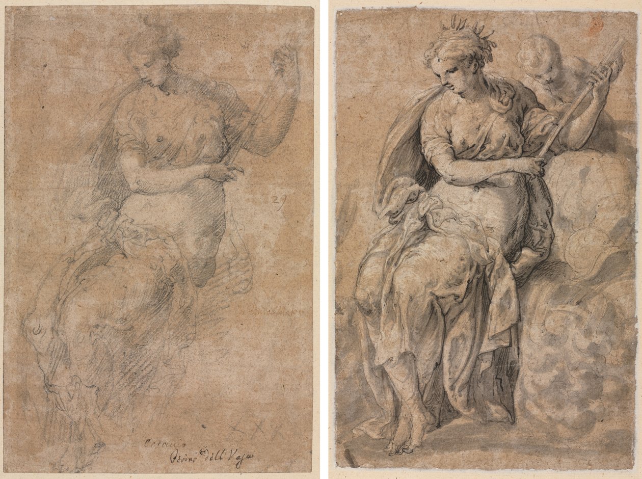 Allegorikus figura (recto és verso) alkotó: Niccolo dell