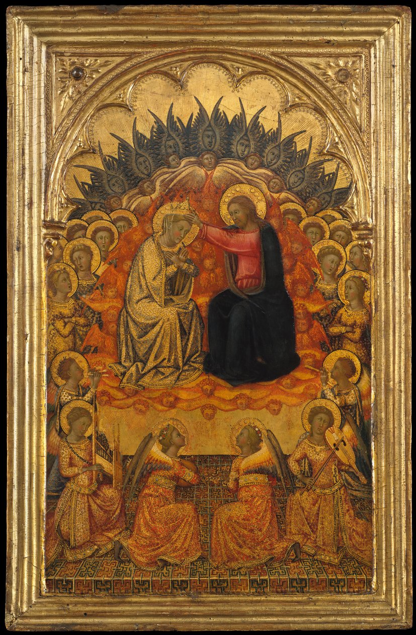 A Szűz koronázása, kb. 1380. alkotó: Niccolo di Buonaccorso