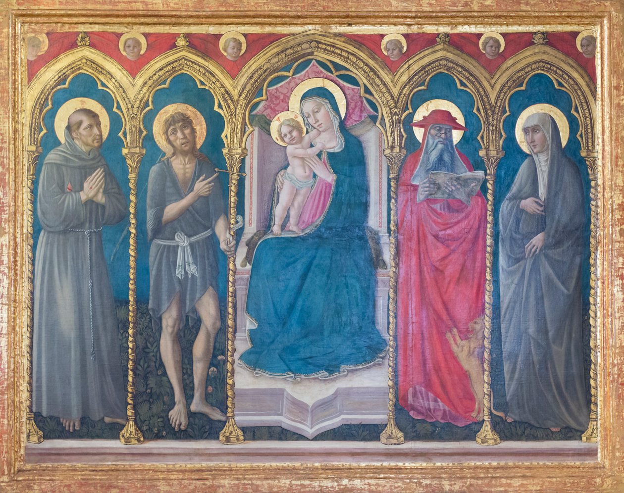 Madonna gyermekkel és négy szenttel alkotó: Niccolo di Liberatore