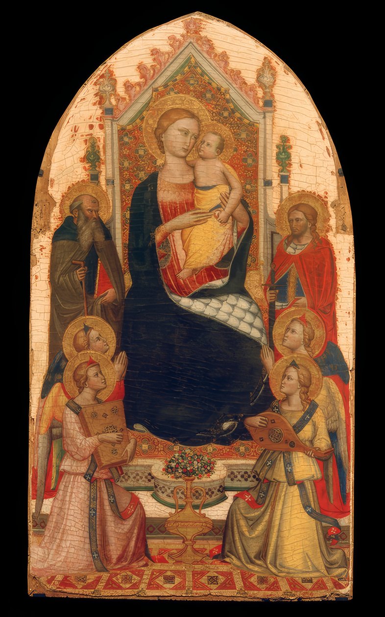 Madonna angyalokkal és szentekkel trónolt alkotó: Niccolo di Pietro Gerini