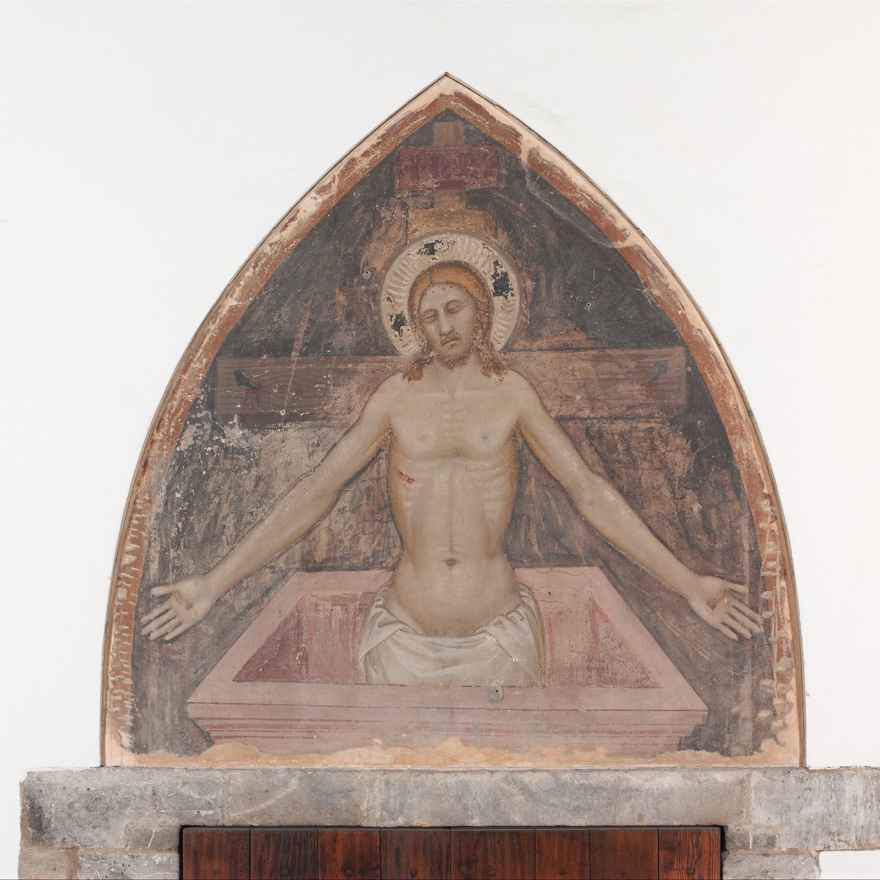 Fájdalom embere, kb. 1370. alkotó: Niccolo di Tommaso
