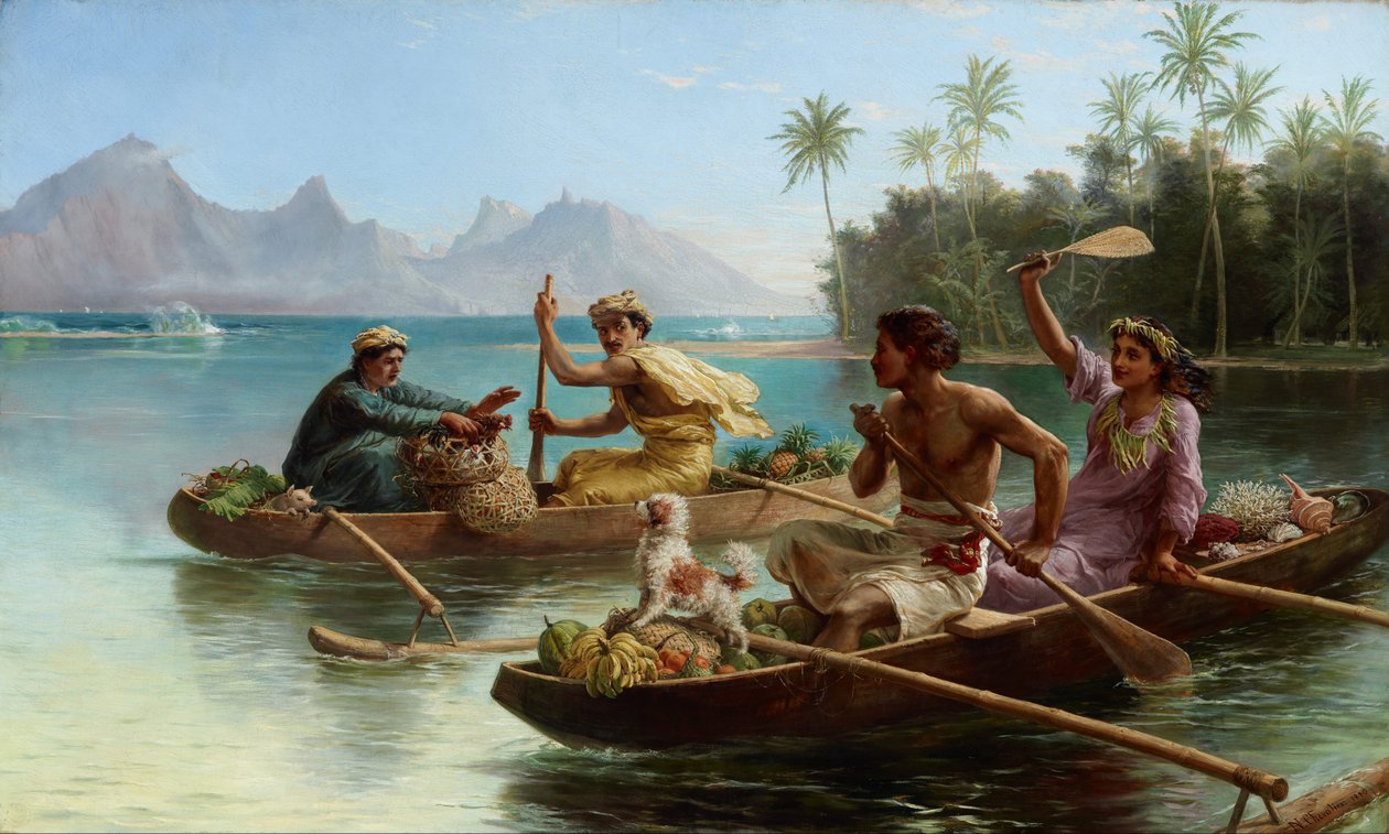 Verseny a piacra, Tahiti alkotó: Nicholas Chevalier