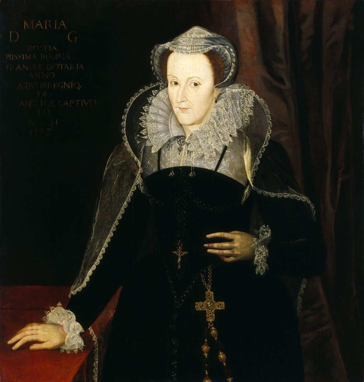 Stuart Mária, skót királynő portréja, 1578 alkotó: Nicholas Hilliard
