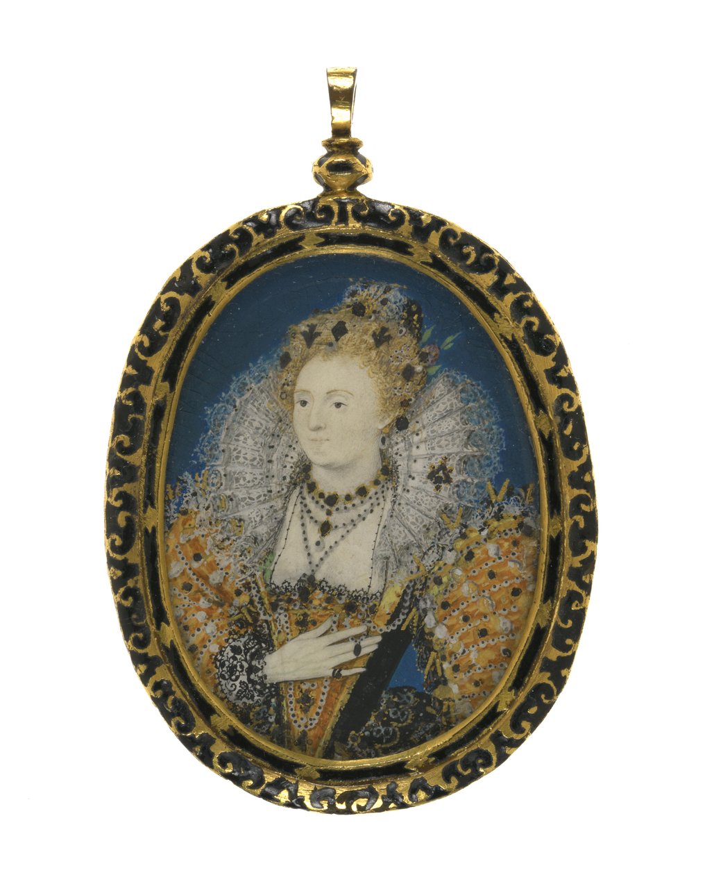 I. Erzsébet királynő, 1595-1600 körül (guache pergamen a kártyán) alkotó: Nicholas Hilliard
