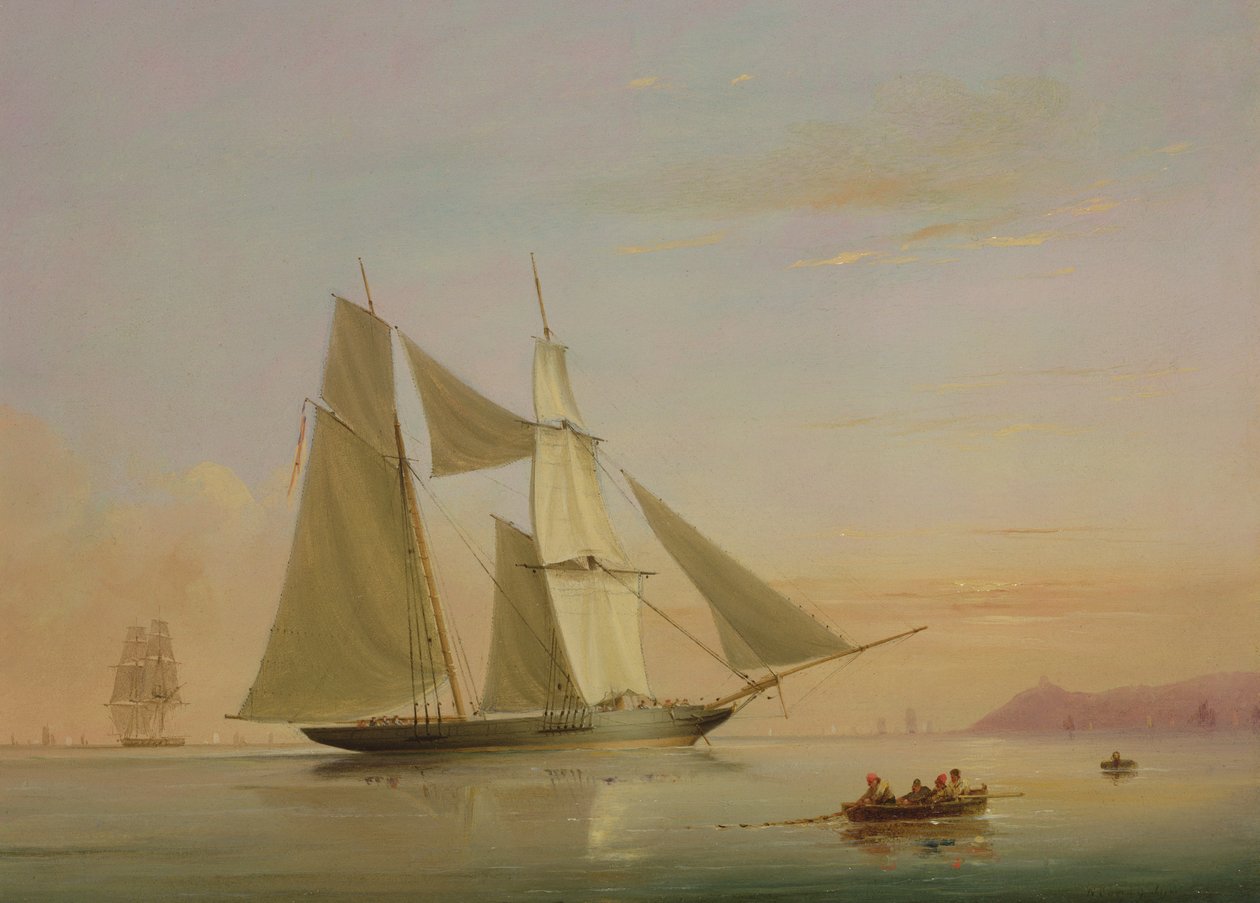 A "Kestral", R.Y.S., Becalmed Offshore alkotó: Nicholas Matthews Condy