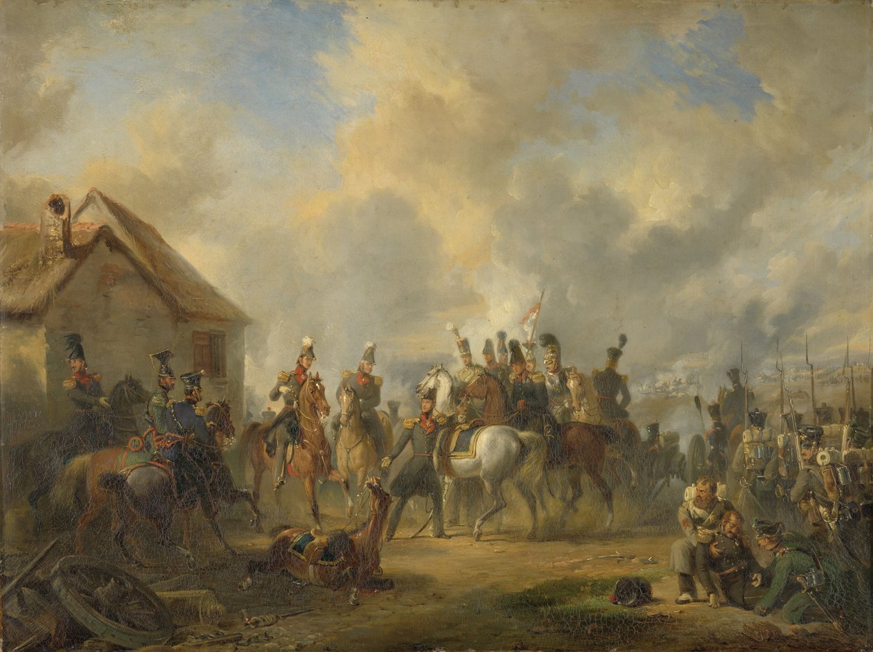 A bautersemi csata a tíznapos hadjárat során, 1833 alkotó: Nicholas Pieneman