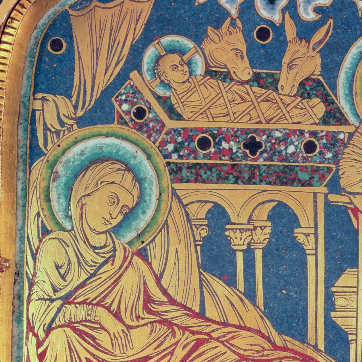 A betlehemes tábla a Verduner-oltárról, 1181 (pempős zománcozás) alkotó: Nicholas of Verdun