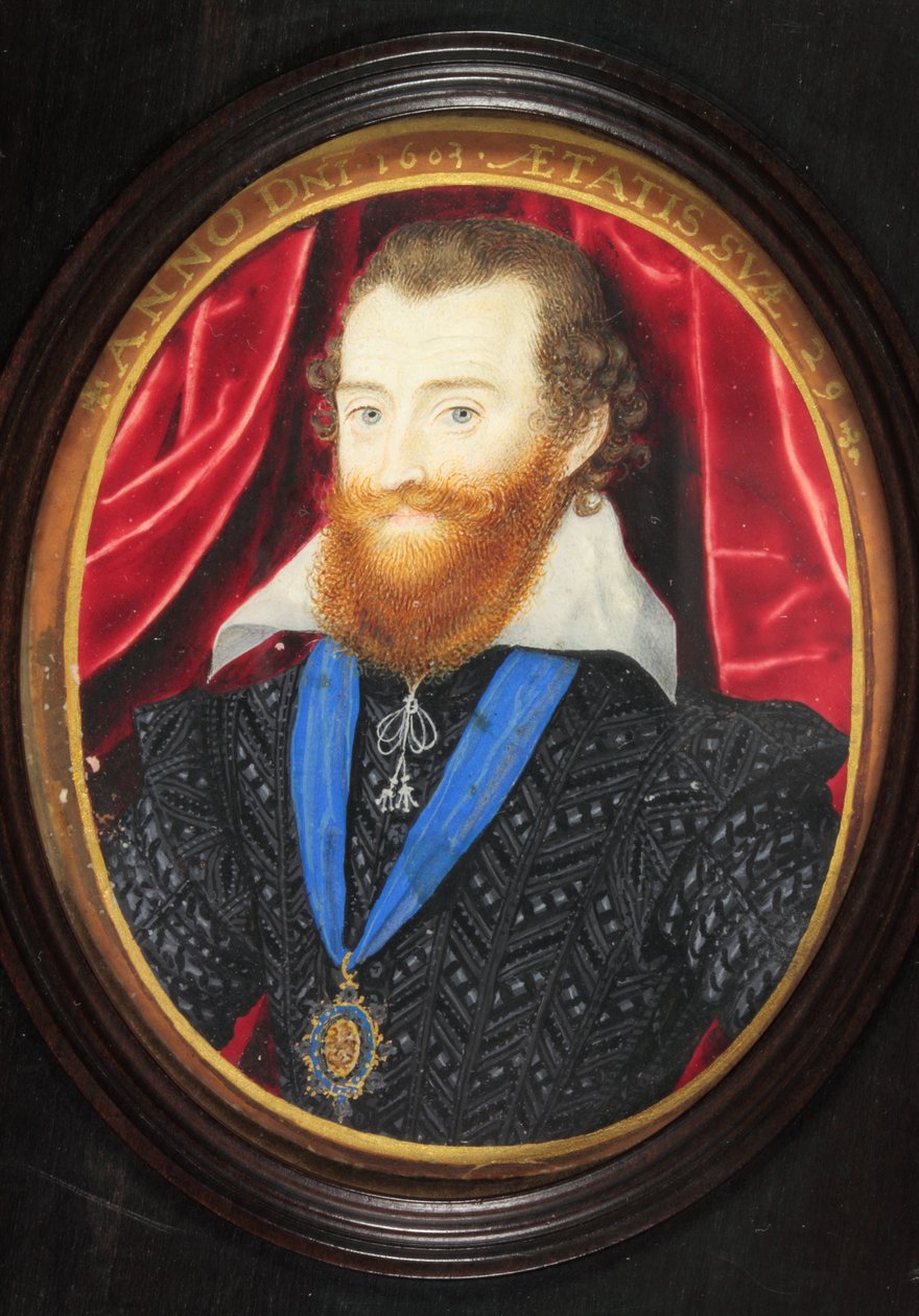 Ludovick Stuart, Lennox és Richmond 2. hercege (zománc) alkotó: Nicholas (after) Hilliard