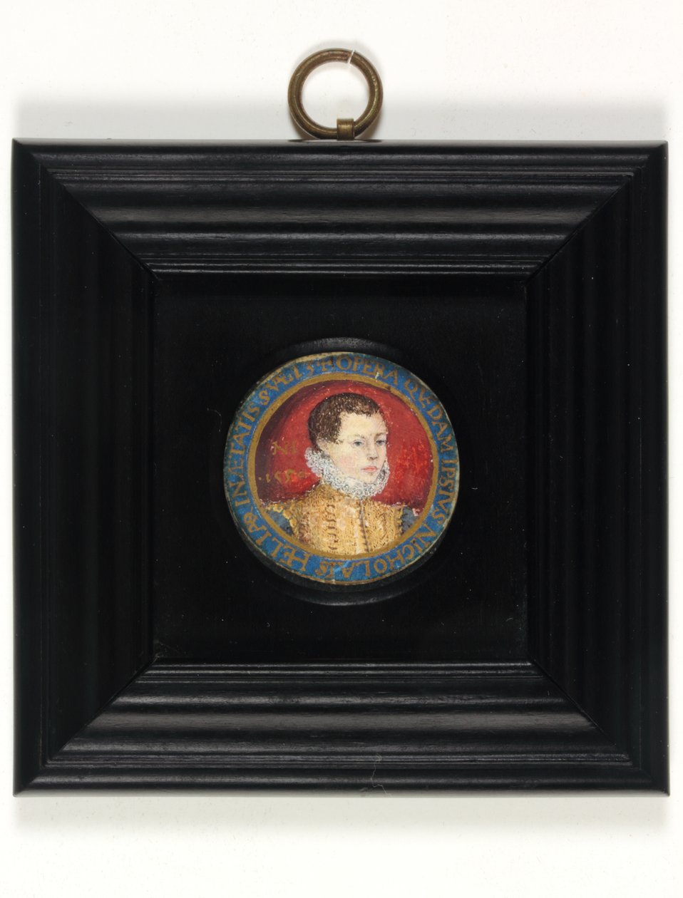 A művész feltételezett önarcképe, 13 éves, 1560 körül (akvarell pergamen) alkotó: Nicholas (attr.to) Hilliard