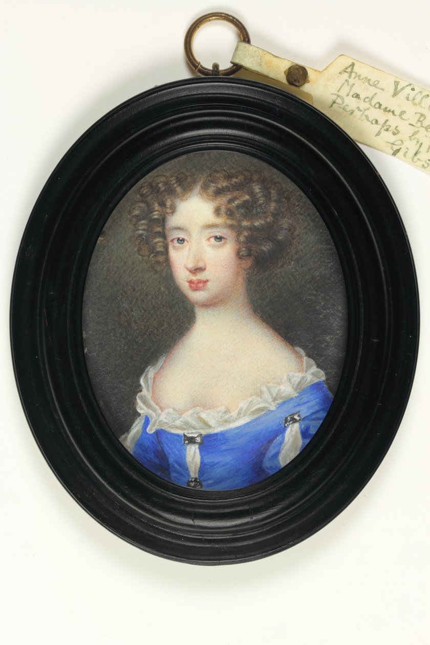 Anne Villiers, Madame Bentinck (akvarell elefántcsonton) alkotó: Nicholas (fl.1667 1708) Gibson Richard or Dixon
