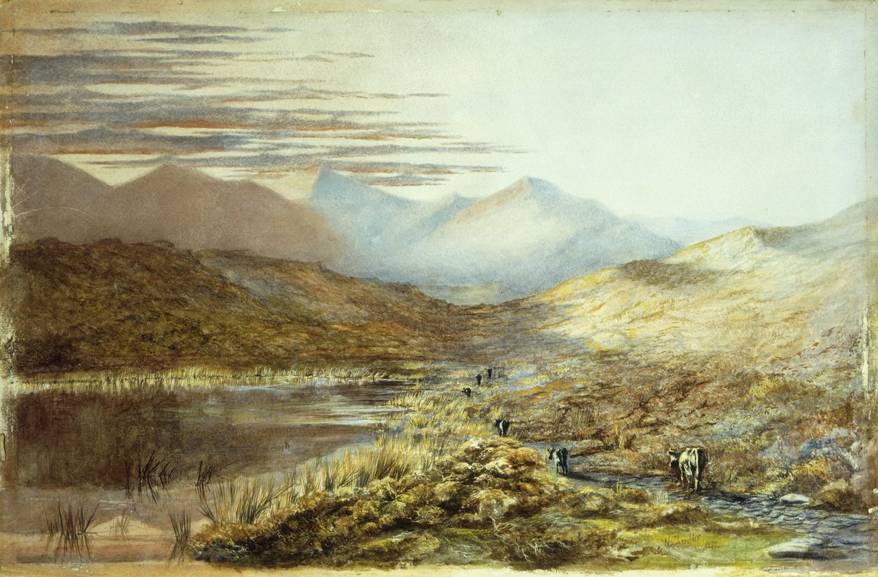 Pukaki-tó, Új-Zéland, 1872 alkotó: Nicholas Chevalier