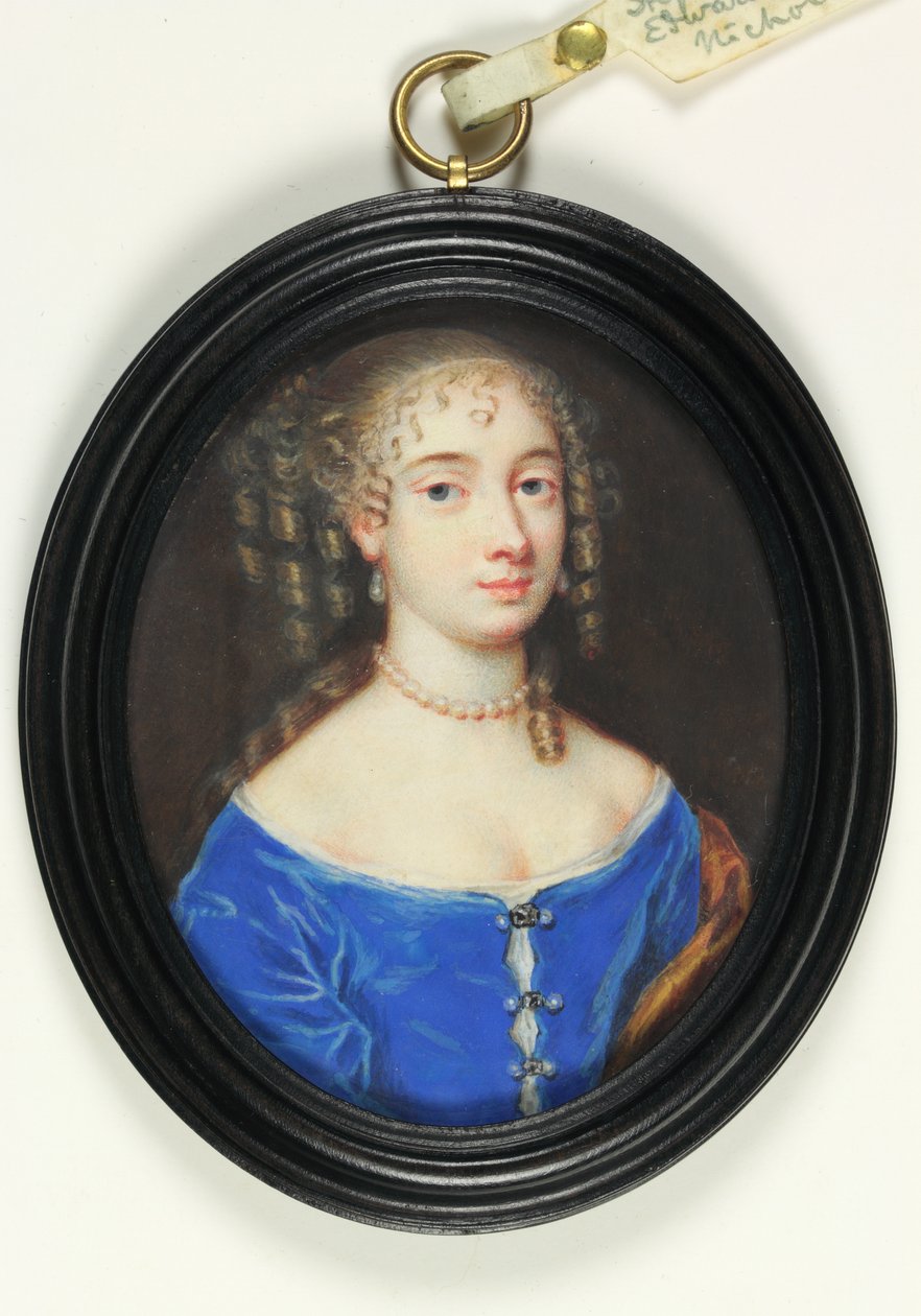 Egy hölgy, akit Abigail Stephensnek hívnak, Lady Harley (akvarell pergamen) alkotó: Nicholas Dixon