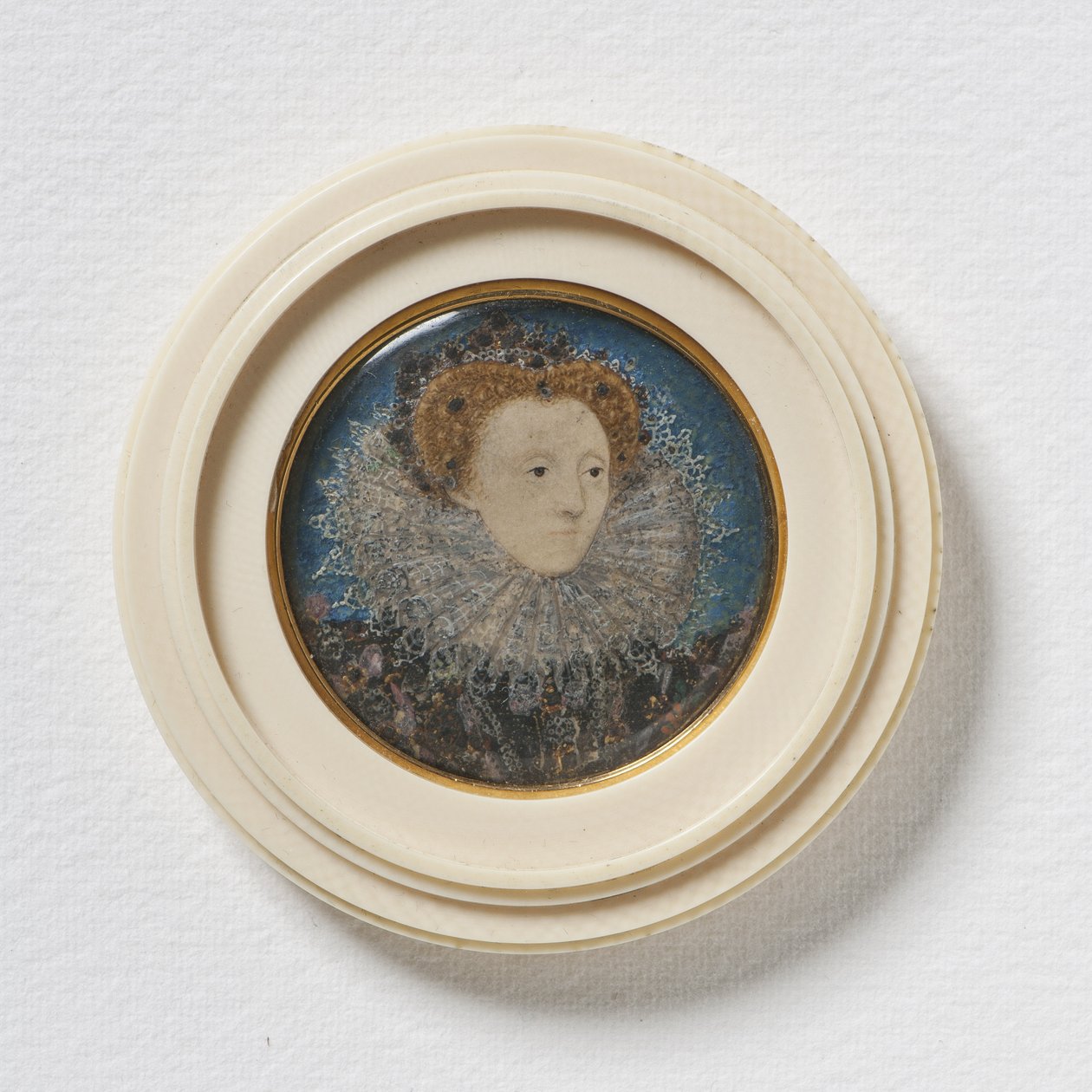 I. Erzsébet, Anglia királynője, 1586–1587 körül (velumen) alkotó: Nicholas Hilliard