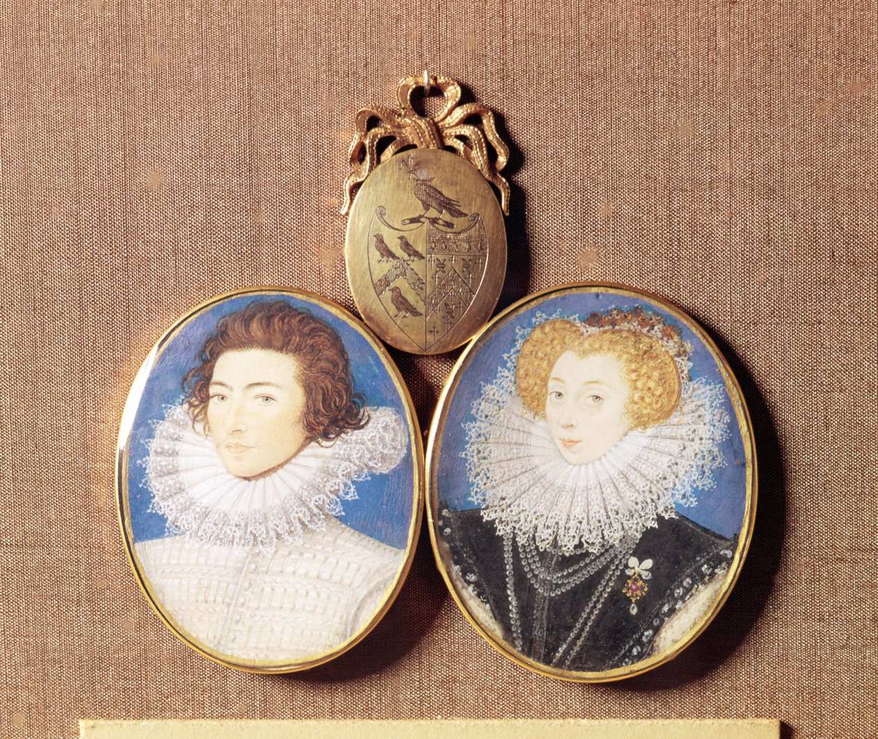 John Croker és felesége, Frances alkotó: Nicholas Hilliard