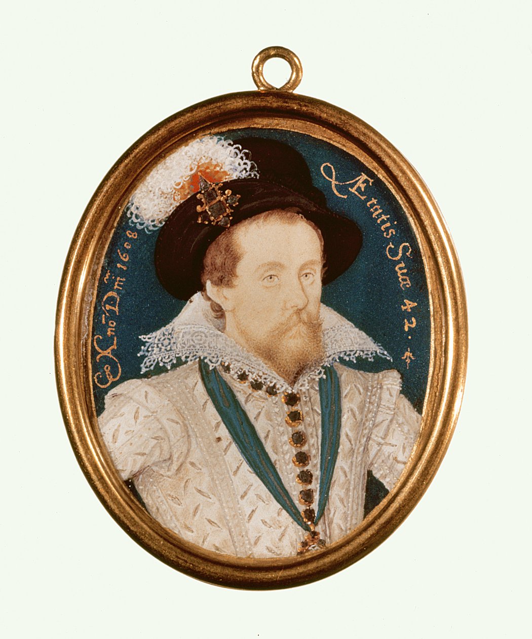 I. Jakab király (akvarell pergamenre) alkotó: Nicholas Hilliard