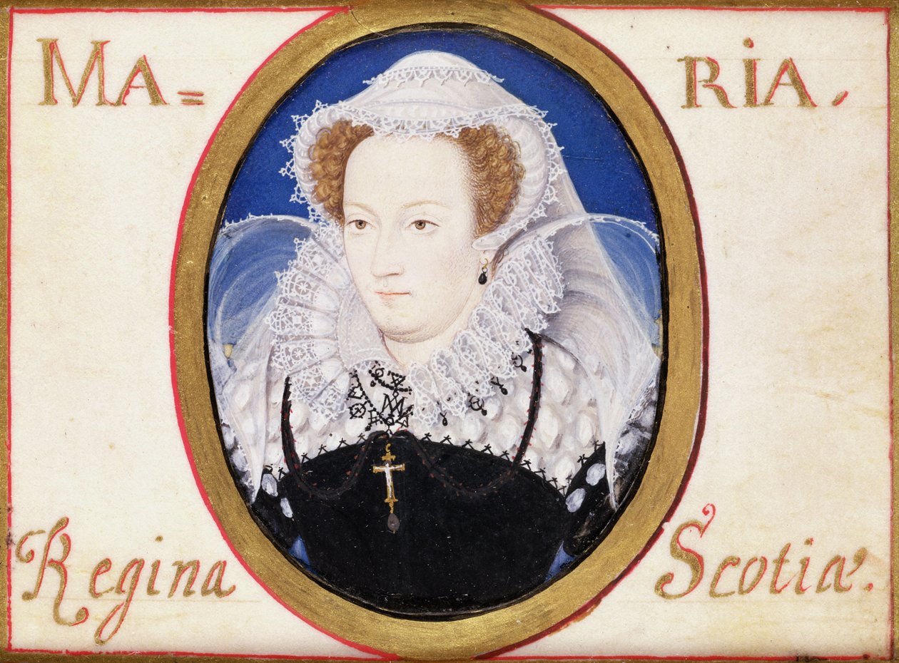 Mária skót királynő (1542-87) (guache, pergamen) alkotó: Nicholas Hilliard