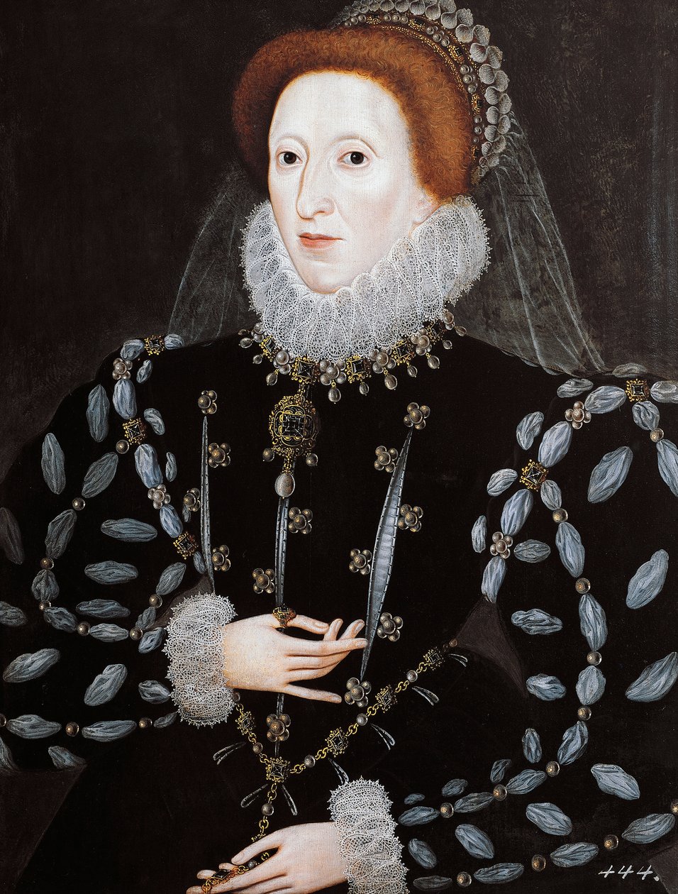 I. Erzsébet angol királynő portréja alkotó: Nicholas Hilliard