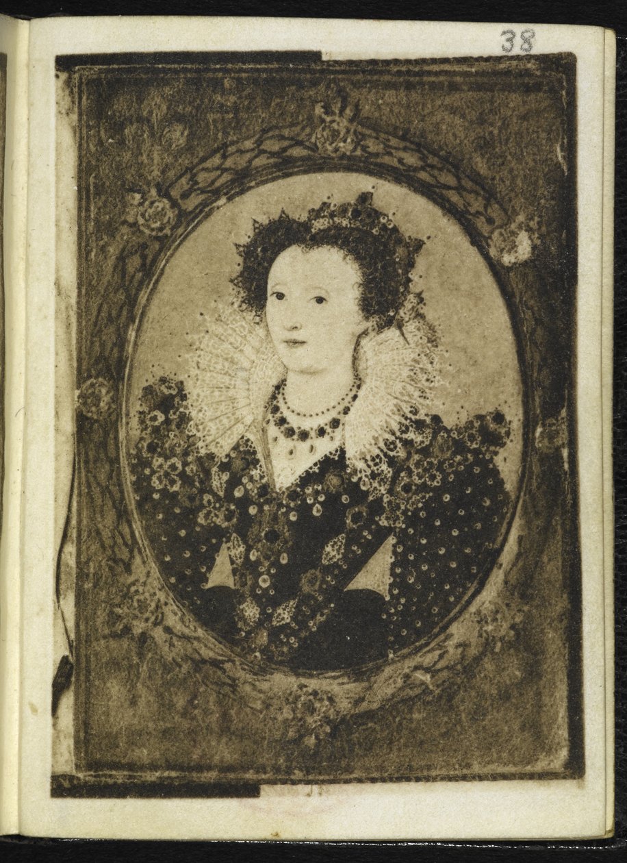 Erzsébet királynő (miniatűr) alkotó: Nicholas Hilliard