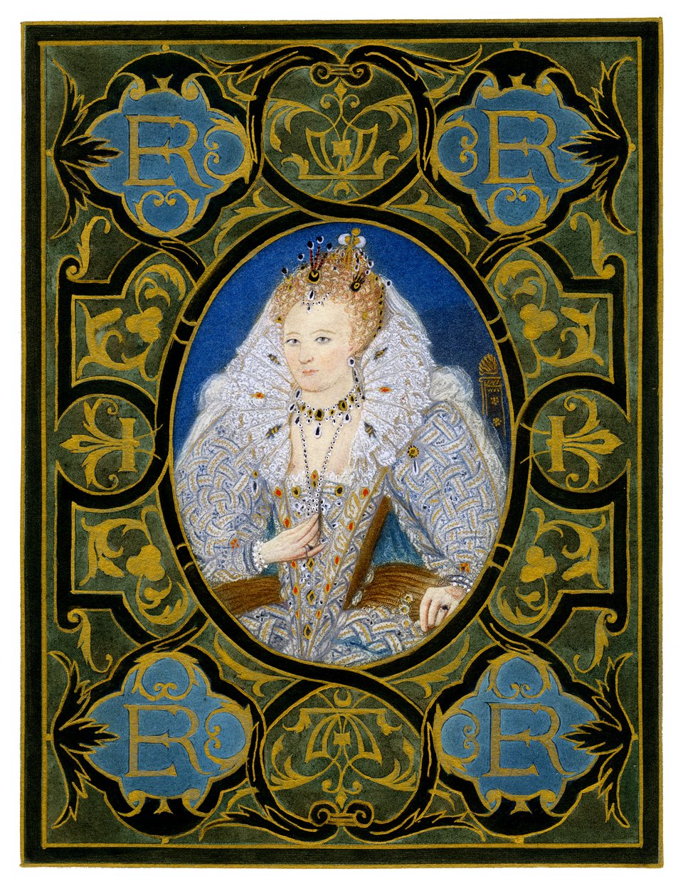 I. Erzsébet királynő, 16. század, 1896. alkotó: Nicholas Hilliard