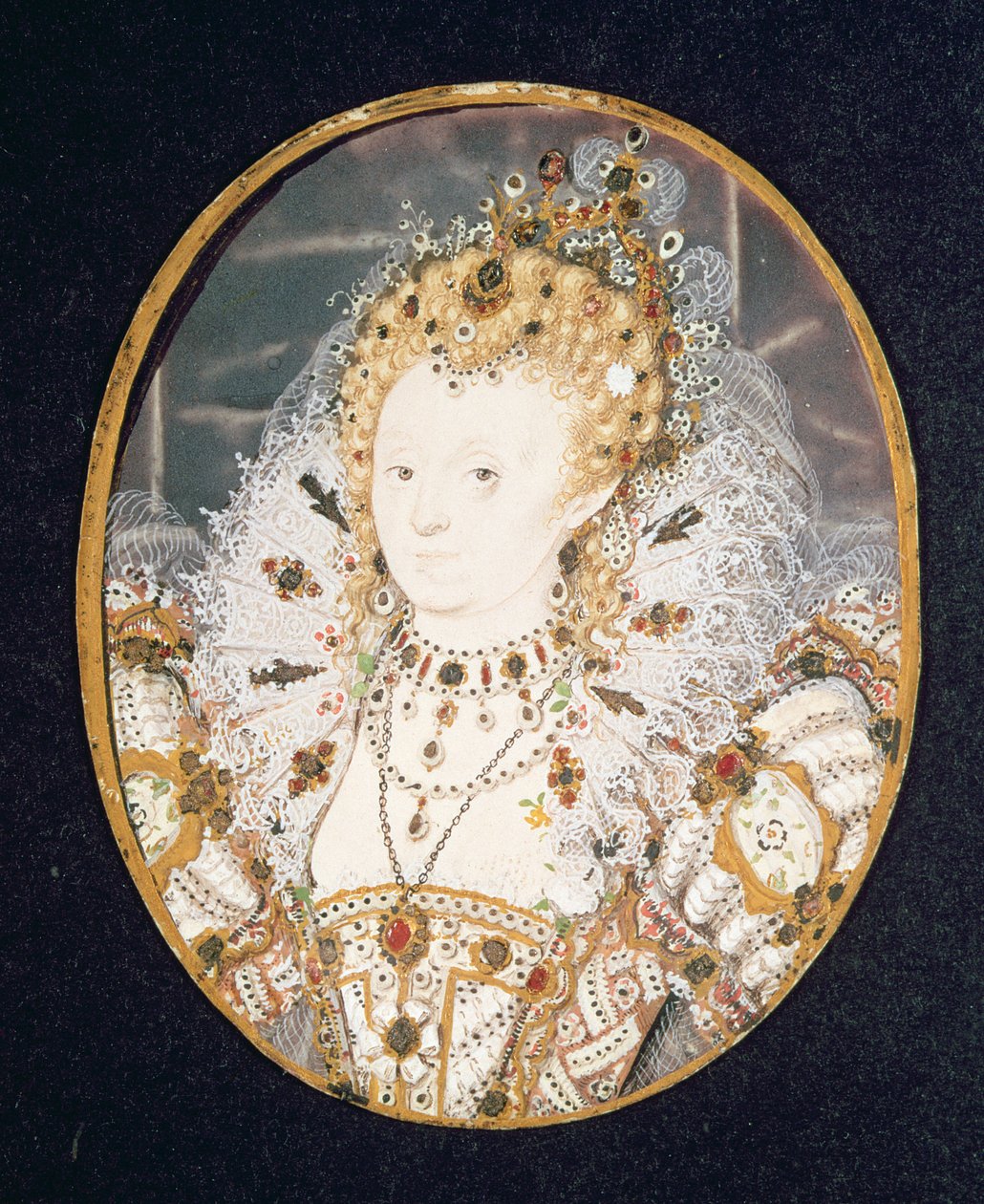 I. Erzsébet királynő, 1595-1600 körül (wc pergamen) alkotó: Nicholas Hilliard